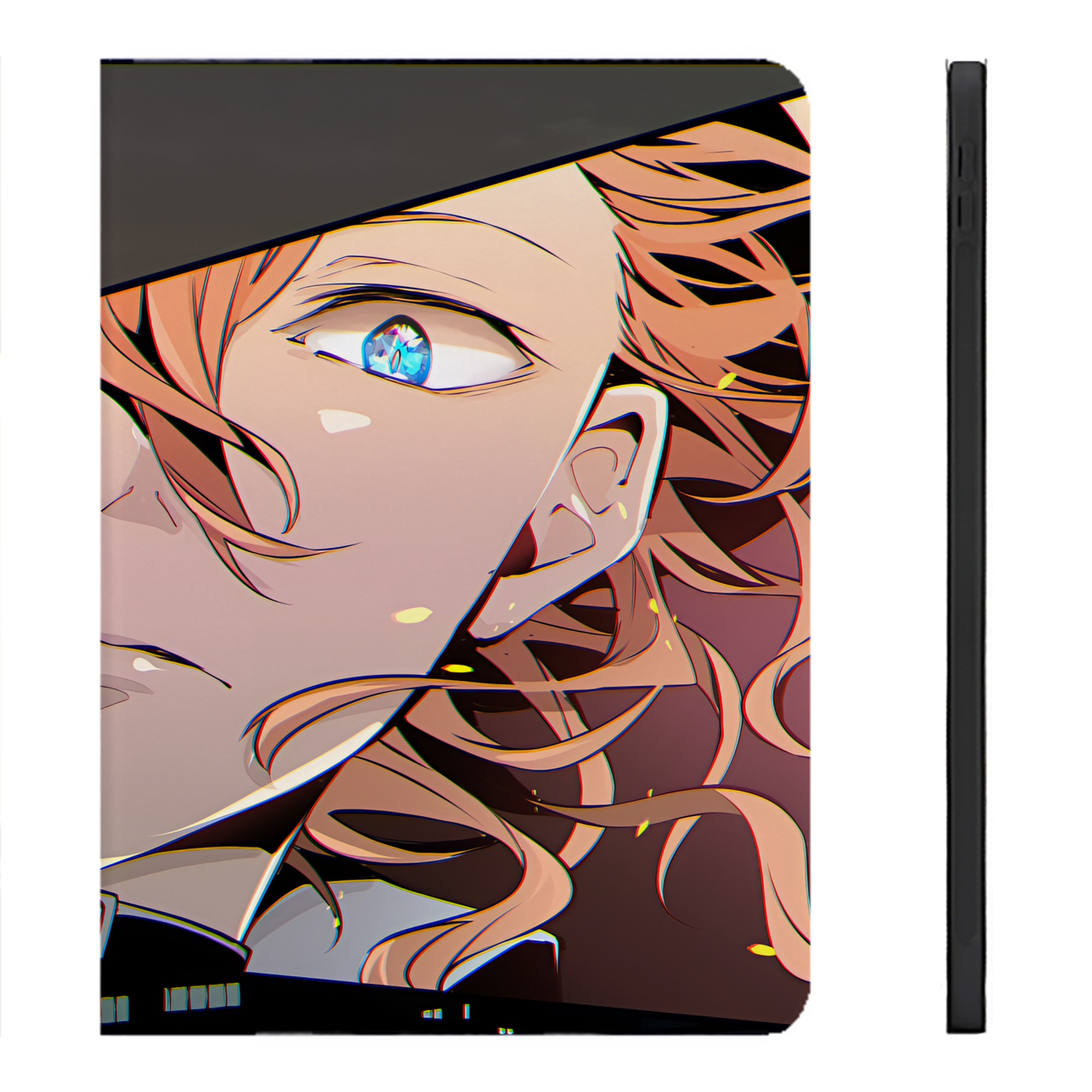 （画像用） 文豪ストレイドッグス Bungo Stray Dogs IPadケース ペンホルダー付き ブックスタイルデザイン